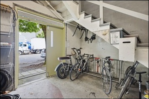 Bike storage at the loading dock