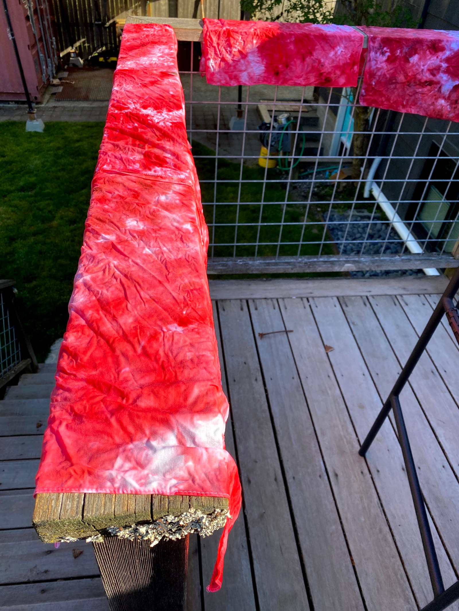 Ice dyeing napkins